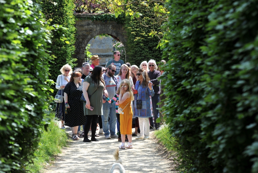 Lady Ashcombe Leading an Animal Ark Group Tour